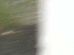 Marvelous Japanese harlot is pissing behind the camera