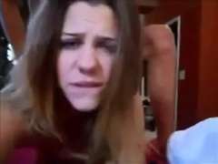 Leie, Blasen, Spermaladung, Papi, Tochter, Aufs gesicht abspritzen