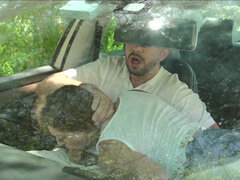 Sexy Sara Luvv enjoys sex in the car