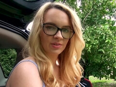 Leie, Blondine, Auto, Im freien, Pov, Muschi, Jungendliche (18+), Eng