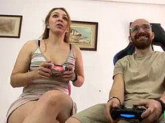 フェラチオ, 彼氏, 茶髪の, カップル, 彼女, スペイン人