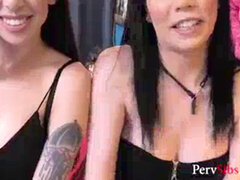Blowjob, Brother, Brunette, Threesome