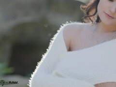 お尻, デカチン, 茶髪の, チン, バック, Hd, 異人種間, 三人