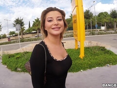 Rubia, Tetona, Despelote, Al aire libre, Público, Ruso, Sexo soft, Tetas