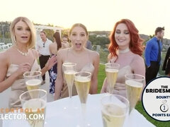 Tussi, Braut, Schwanz, Flotter vierer, Milf, Pov, Ablutschen, Hochzeit