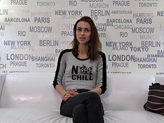 素人, 茶髪の, チェコ, チン, 淫乱熟女, 剃毛, ガリガリ, オッパイの