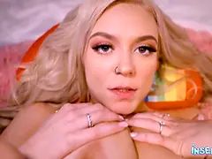 デカパイ, ブロンド, フェラチオ, 人形, Hd, オナニー, 馬乗り, 一人
