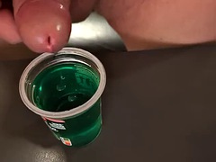Leie, Grosser schwanz, Spermaladung, Nahrung, Schwul, Deutsch, Handjob, Masturbation