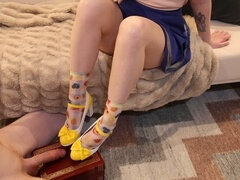 Grosse bite, Branlette thaïlandaise, Chaussures, Jupe, Esclave, Chaussettes