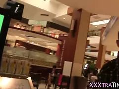 Small brazilian gets moneyshots