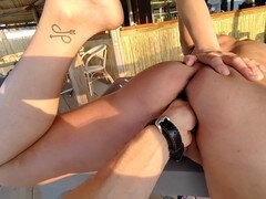 Couple, Pénétrer avec le poing, Fait maison, Orgasme, De plein air, Public, Gicler