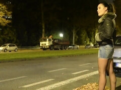 Tir de sperme, Européenne, Hd, Nylon, De plein air, Prostituée, Adolescente, Pute