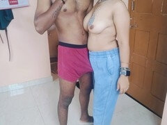 Girlfriend, cum on feet, in hindi