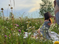 18 años, Mamada, Pareja, Hembra, Orgasmo, Al aire libre, Pov, Coño