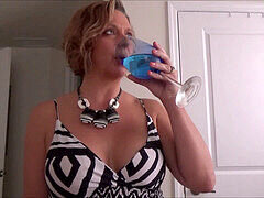 Leie, Tante, Bad, Strand, Blasen, Füsse, Reif, Milf