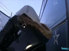 18 años, Amateur, Rubia, Mamada, Gordita, Al aire libre, Pov, Público