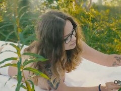 Blowjob, Daughter, Glasses, Mature, Outdoor, Tattoo, Teen, Tits