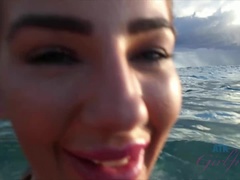 Beach, Blonde, Flashing, Nude, Outdoor, Petite, Pov, Public