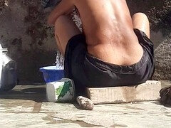 Leie, Aus dem arsch in den mund, Bad, Bikini, Furzen, Im freien, Öffentlich, Schwestern