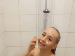 Leie, Selbstgemacht, Masturbation, Reif, Milf, Natürlichen titten, Dusche, Solo