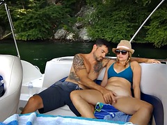 Public Amateur Fun Sex On Public Boat Voyeur Part1
