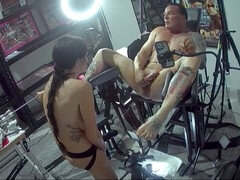 In den arsch, Blasen, Fesselspiele, Weibliche domination, Orgasmus, Prostata, Sklave, Gefesselt