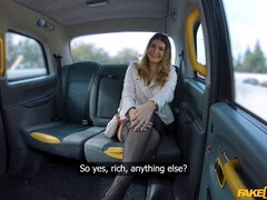 I picked up sexy brunette Gia Tvoricceli in the Fake Taxi, who told me she was looking for a rich man to marry. I may not be rich, but I have a nice b