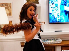 Blasen, Braunhaarige, Hundestellung, Handjob, Absätze, Milf, Schuhe, Uniform