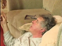 Deep double penetration for ebony whore