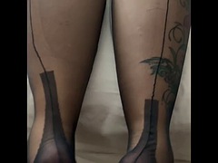 素人, デカチン, イく瞬間, フェティッシュ, 下着, 淫乱熟女, 穴開きパンティ, 妻