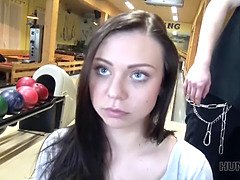 Young Ornella trades her body for cash as a POV sex slave in Hunt4K