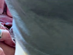 Hairy pussy closeup and creampie