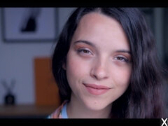 Grosser schwanz, Fesselspiele, Braunhaarige, Schmuddelige sprache, Hundestellung, Domination, Frau, Latina