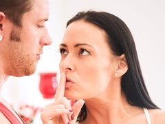 素人, デカチン, デカパイ, フェラチオ, 茶髪の, チン, 巨大, 淫乱熟女