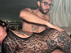 Sadomasochismus, Knallhart, Aufs gesicht abspritzen, Hd, Latina, Rau, Ablutschen, Tätowierung