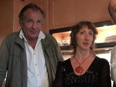 素人, お尻, デカパイ, フェラチオ, 気狂い, グループ, 熟年, 淫乱熟女