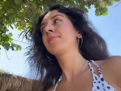 Leie, Strand, Blasen, Braunhaarige, Aufs gesicht abspritzen, Fetisch, Im freien, Öffentlich