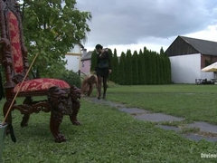 Fesselspiele, Gesichtssitzen, Weibliche domination, Erniedrigung, Orgasmus, Bestrafung, Rau, Sklave