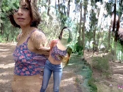 Izzy Bell - Flashes And Sucks Cock While On A Hike In