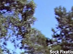 緊縛, 足, フェムドム, 足フェチ, レズビアン, オージー, 穴開きパンティ, ハメ撮り