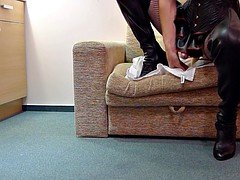素人, ブーツ, ゴム, レザー, オナニー, おもちゃ