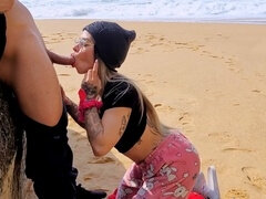 Strand, Blasen, Besamung, Öffentlich