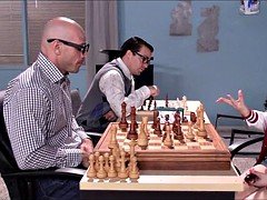 Nerdy chess player gets His first Girl