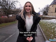 Blond, Pijpbeurt, Hondjeshouding, Duits, Hardcore, Reusachtig, Openbaar, Vrouw