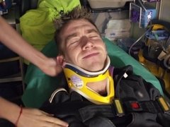 In den arsch, Grosser schwanz, Grosse titten, Blasen, Braunhaarige, Besamung, Lecken, Krankenschwester