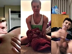 Compilation of well hung guys jerking off
