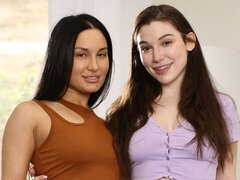 Good girls Cadence Lux, Morgan Lee and Vanessa Sky love lesbian sex