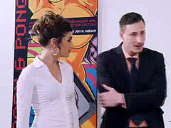 Минет, Брюнетки, Семяизвержение, Сперма на лице, Волосатые, Белье, Испанки, Сиськи