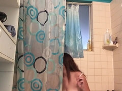 Grote kont, Seksspeelgoed, Masturbatie, Douche, Slet, Roken, Alleen, Speelgoed