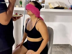 Stepmom Home Alone Gets Taught Tasty Game by Me - MaRaSexx